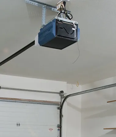 Overhead garage door opener installed by BBM in Houston