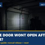 Garage door will not open after power outage - Houston storm guide