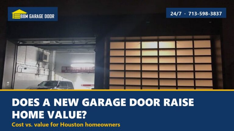 Does a new garage door increase home value in Houston - cost vs value