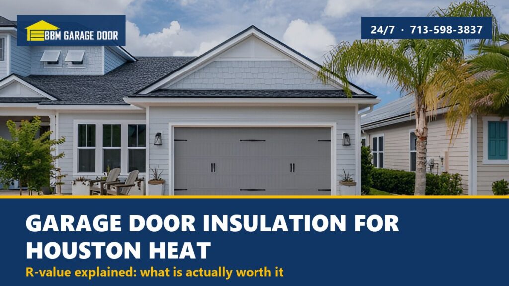 Garage Door Insulation Worth It in Houston? R-Value Guide
